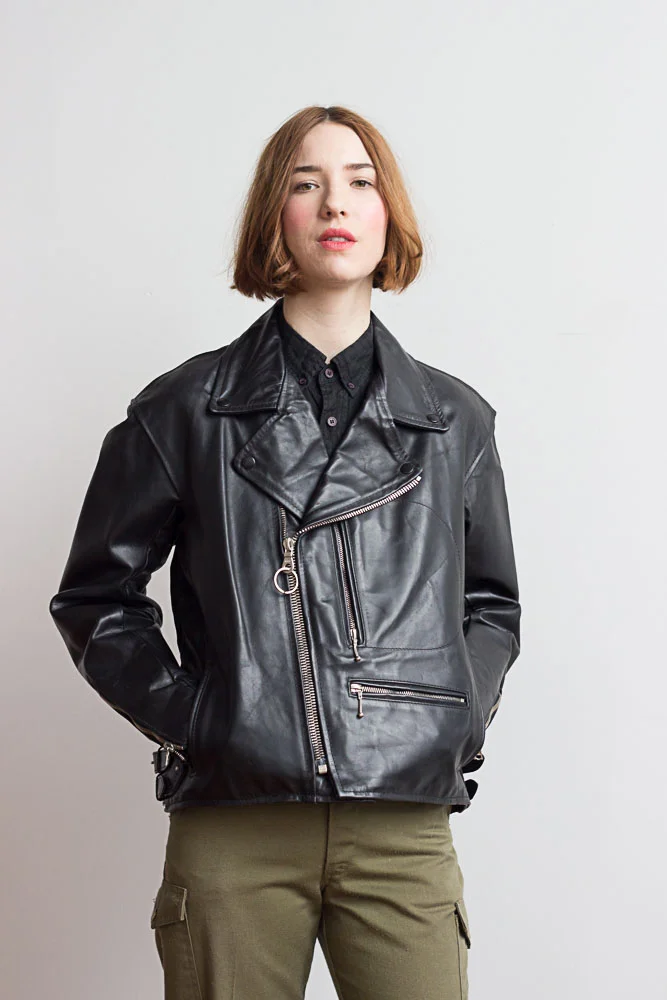 80's VANSON COW LEATHER JACKET MODEL-B 1980s Vanson Horsehide